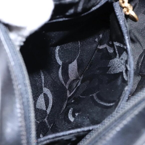 Salvatore Ferragamo Vala Shoulder Bag Leather Black Gold Auth BA5416 - Picture 12 of 16